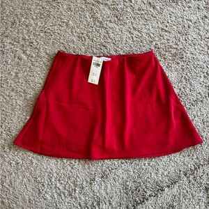 NWT Abercrombie and Fitch Red Skort